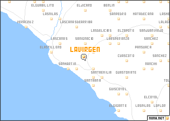 map of La Virgen