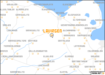 map of La Virgen