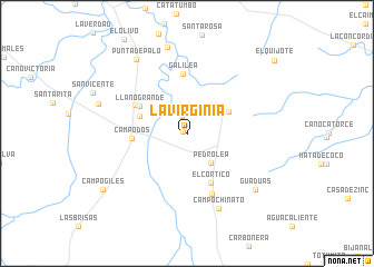 map of La Virginia