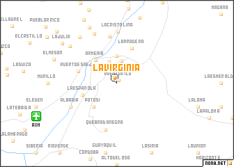 map of La Virginia