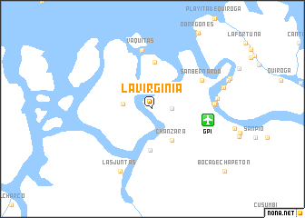 map of La Virginia