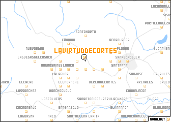 map of La Virtud de Cortés