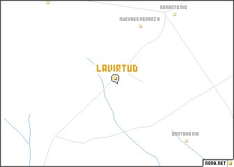 map of La Virtud