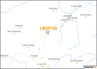 map of La Virtud