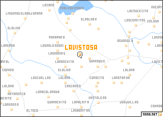 map of La Vistosa