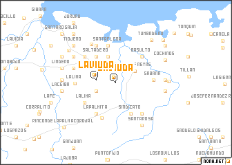 map of La Viuda