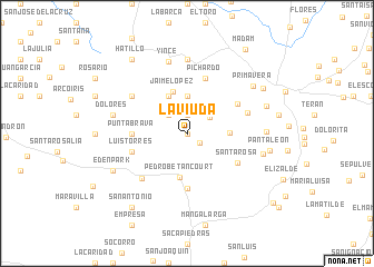 map of La Viuda