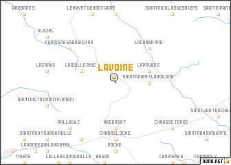 map of Lavoine