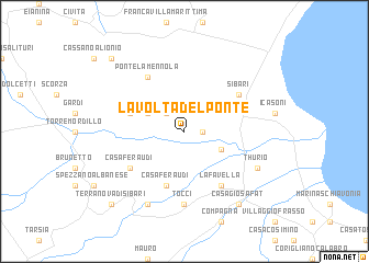 map of La Volta del Ponte