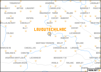 map of Lavoûte-Chilhac