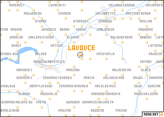 map of Lavovce
