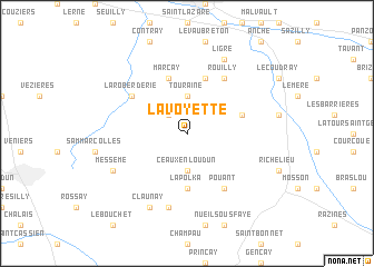 map of La Voyette