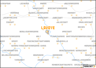 map of Lavoye