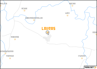 map of Lavras