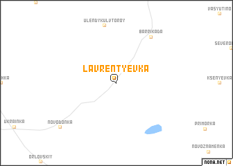 map of Lavrent\