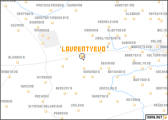 map of Lavrent\