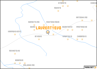 map of Lavrent\