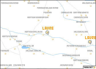 map of Lavre