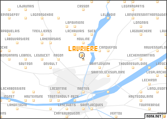 map of La Vrière