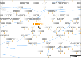 map of Lavrikov