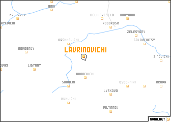 map of Lavrinovichi