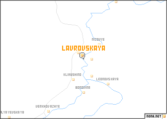 map of Lavrovskaya