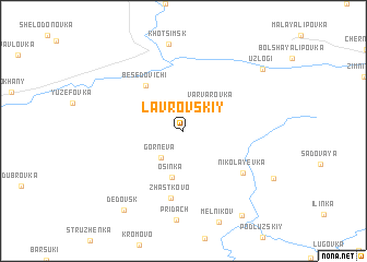 map of Lavrovskiy