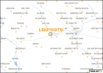 map of Lavrykivtsi