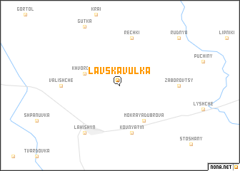 map of Lavska Vulʼka