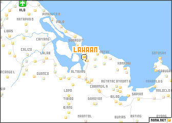 map of Lawa-an