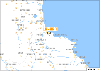 map of Lawaan