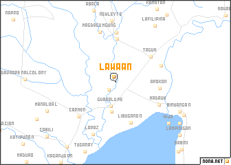 map of Lawaan