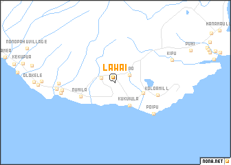 map of Lawai
