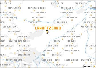 map of La Wantzenau