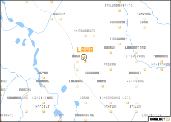 map of Lawa