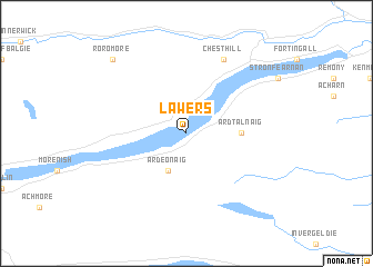 map of Lawers
