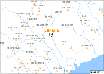 map of Lawewe