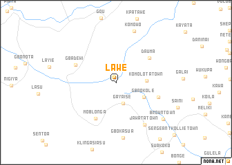 map of Lawe