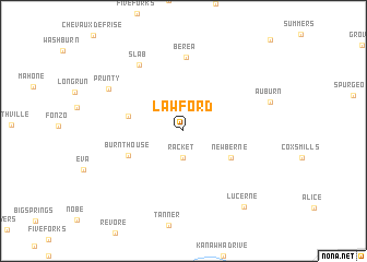 map of Lawford