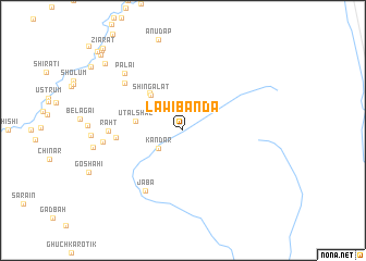 map of Lāwi Bānda