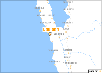 map of Lawigan