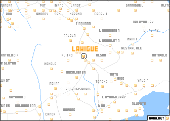 map of Lawigue