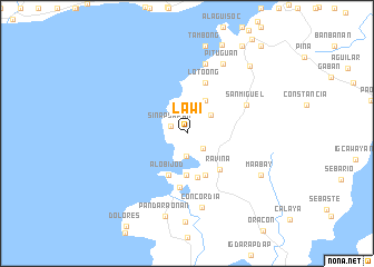 map of Lawi