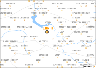 map of Ławki