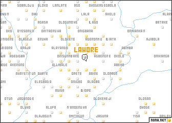 map of Lawore