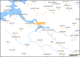 map of Lāwrān