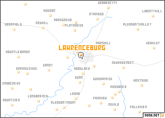 map of Lawrenceburg