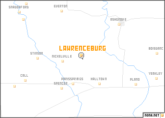 map of Lawrenceburg