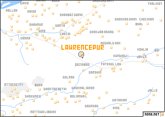 map of Lawrencepur