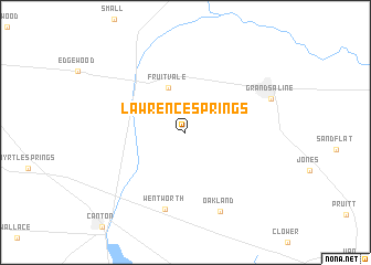 map of Lawrence Springs